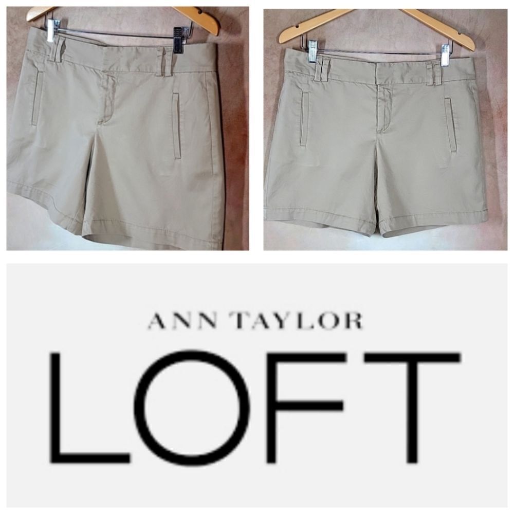 Ann Taylor Loft Khaki Chino 6" Shorts